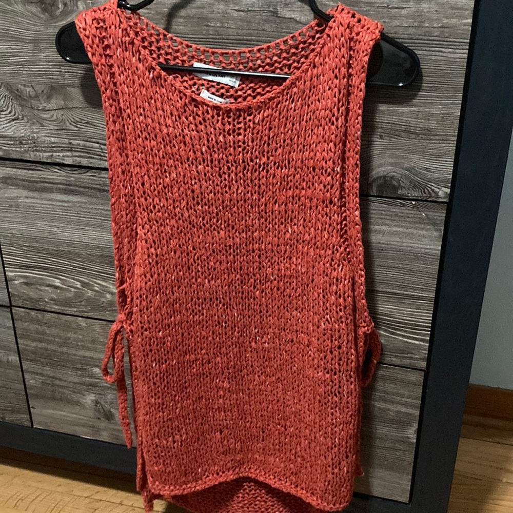 Zara knit tank with side ties